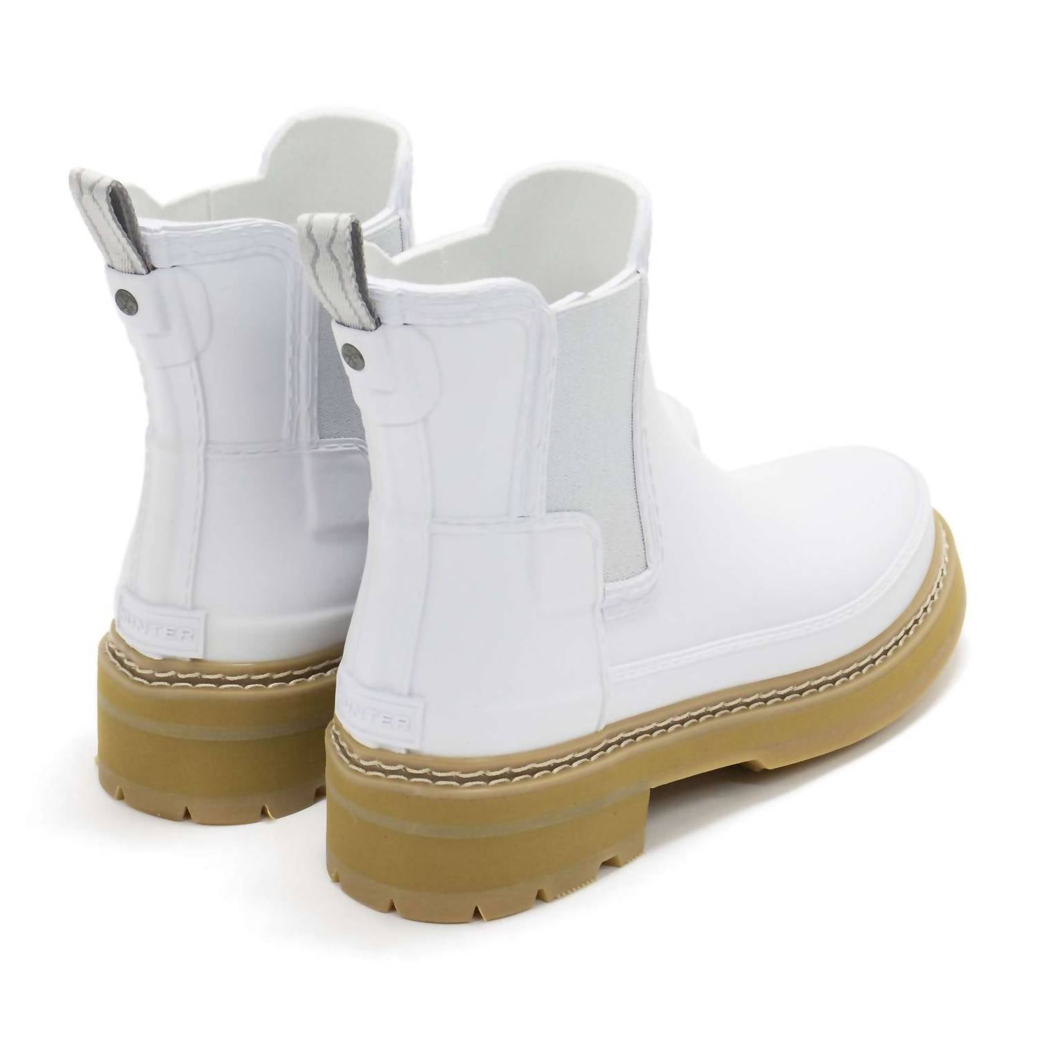 HUNTER Women's Refined Stitch Detail Slim Fit Chelsea Boots in spurrey - women's shoe - alternate view