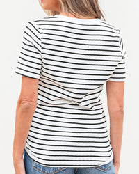 Shewin - Lena Henley Short Sleeve Tee