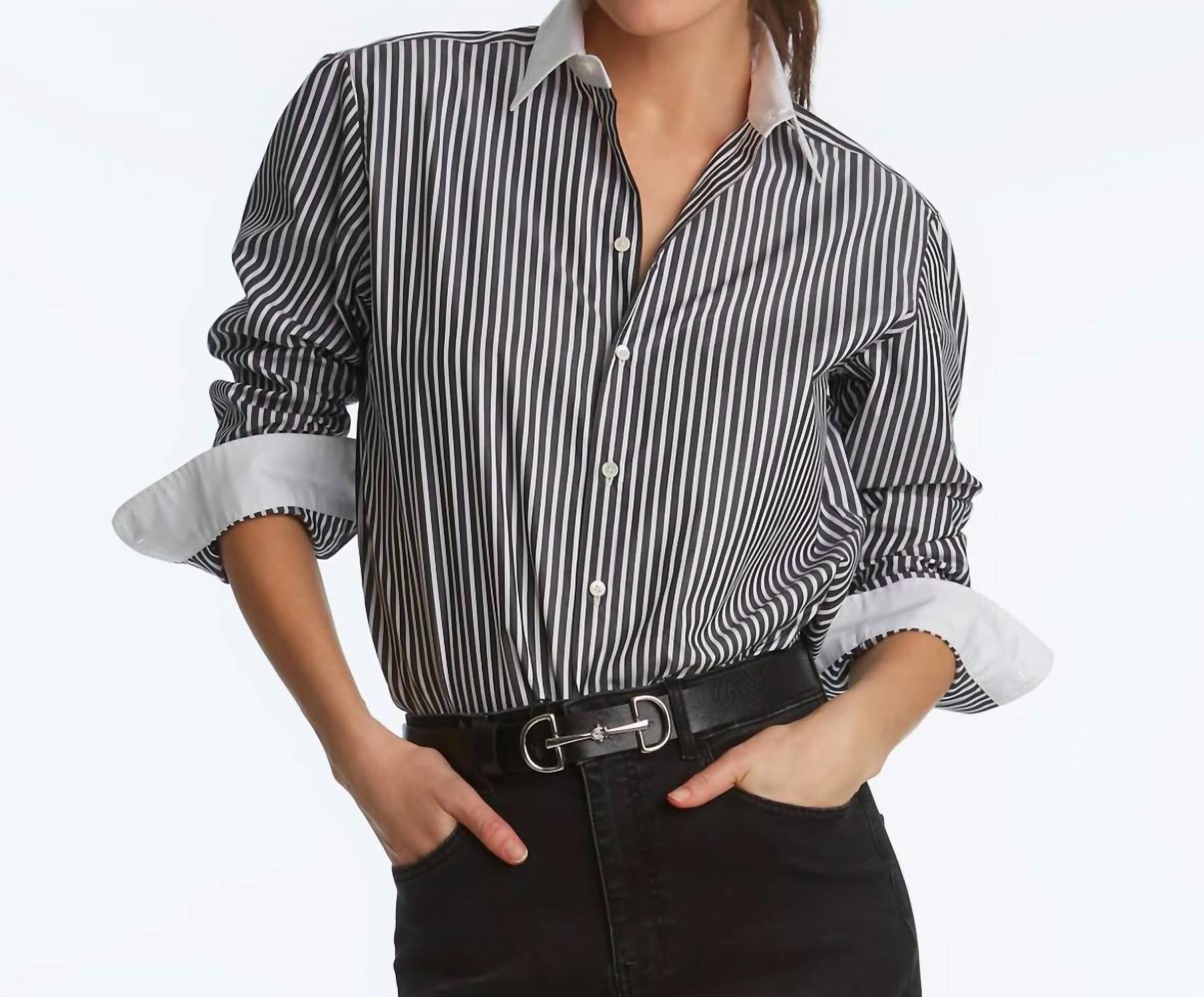 Elliott Lauren - Parallel Lines Button Front Shirt