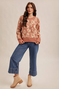 Hem & Thread - Floral Motif Sweater