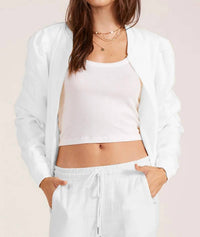 Bobi - Puff Sleeve Bomber Jacket