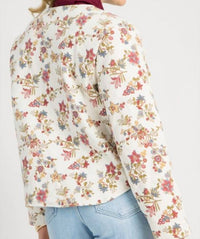 Skies Are Blue - Floral Quilted Jacket