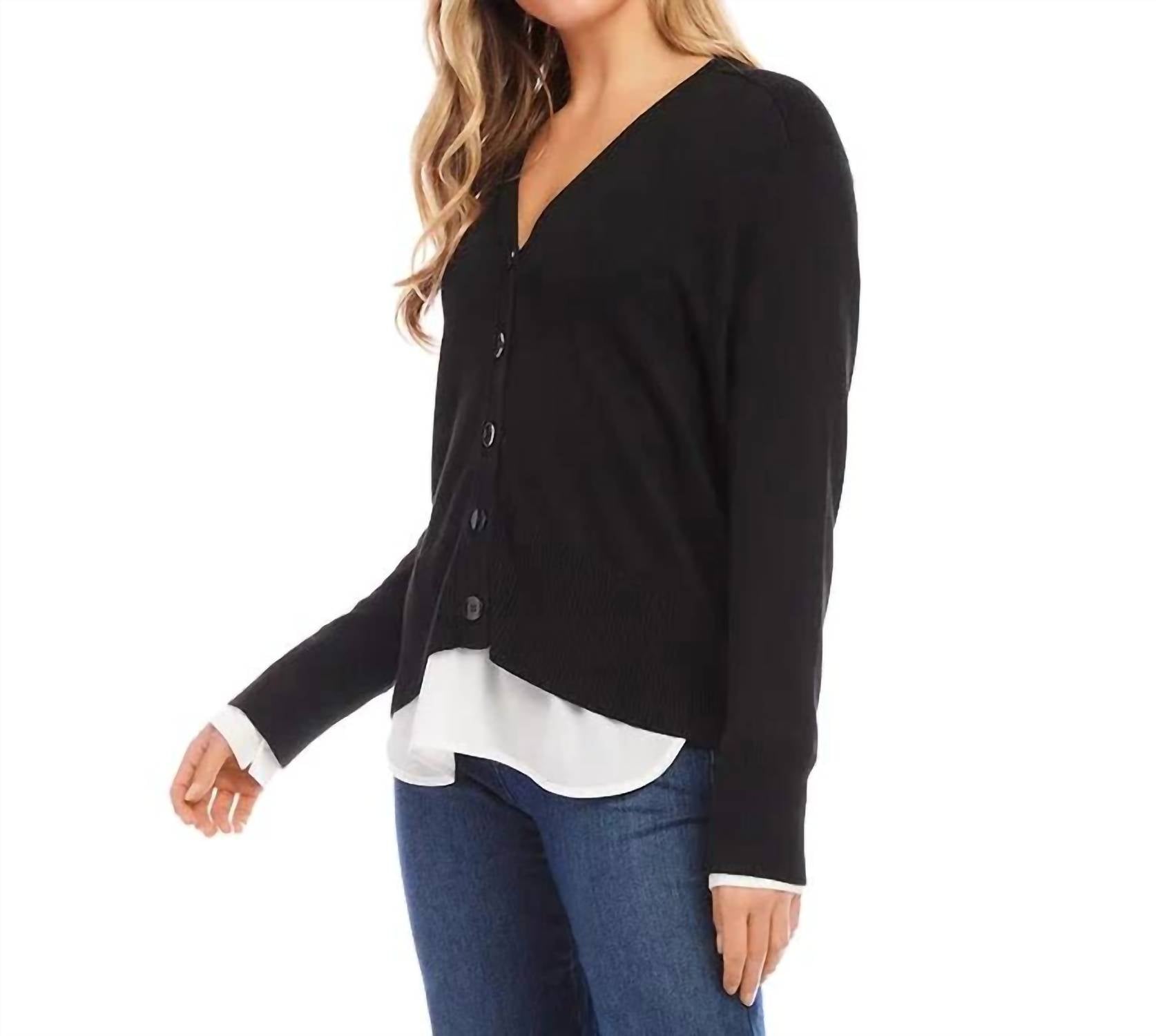 Karen Kane - Linett Layered Sweater Cardigan