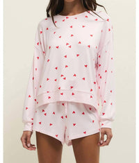 Z Supply - Lounge Mira Heart Long Sleeve Top