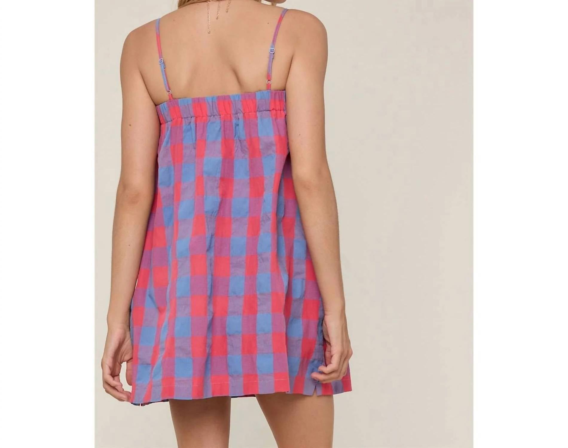 Wishlist - Flirty Check Mini Dress
