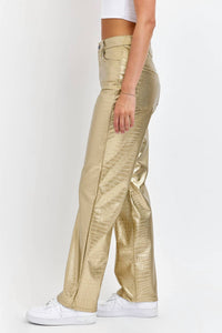 Cello - High Rise Faux Leather Pants