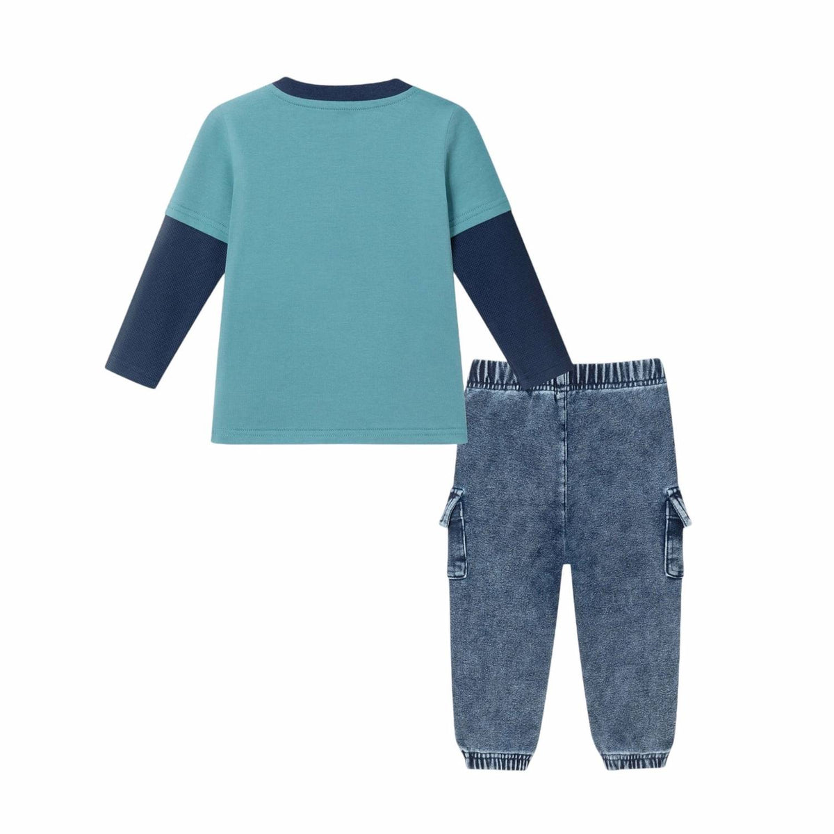 Andy & Evan - Boy's Sports Twofer Tee Amd Terry Pants Set