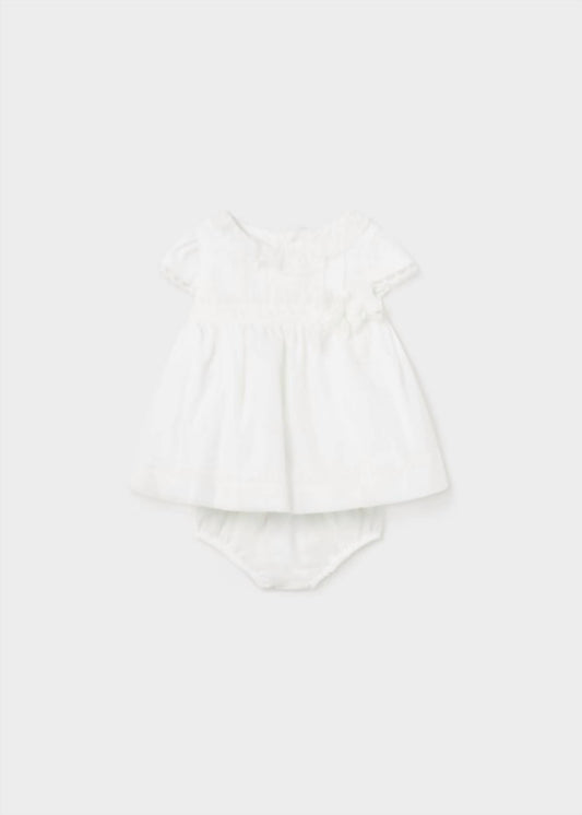 Mayoral - Girls' Chiffon Dress with Nappy Cover