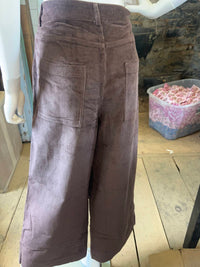 Before You - Women's Corduroy Ankle Wide Leg Pants