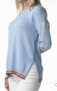 Zaket & Plover - Blue Thread Detail Sweater