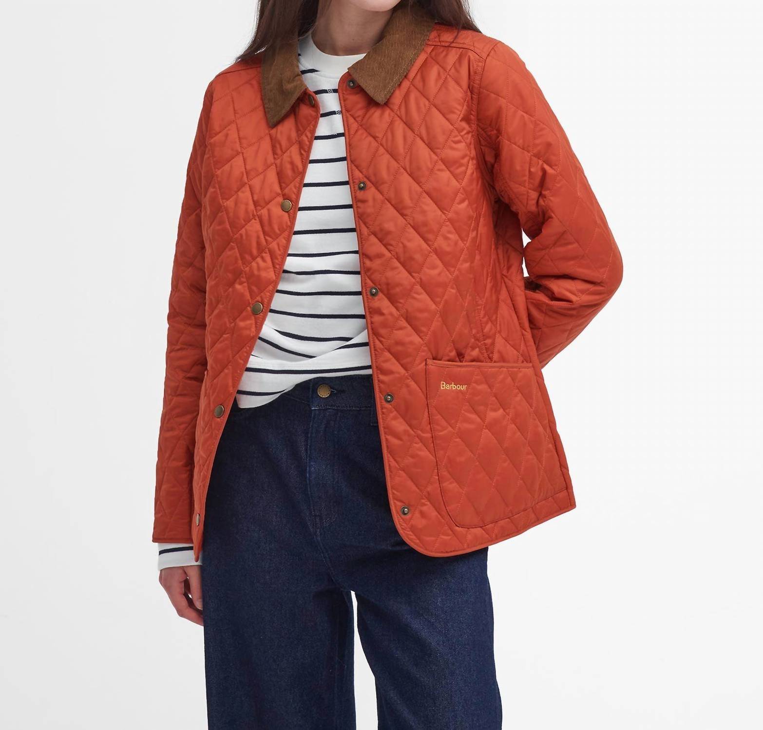 Barbour Annandale Quilted Jacket in pumkin spice - women's jacket