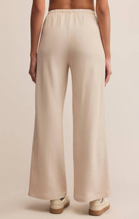 Z Supply Allie Take All Sweatpant in beige - women's pants - detail view
