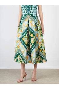 Saloni - Martine Textured Cloque Dress