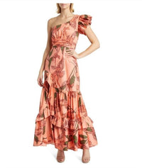 hutch Pria One Shoulder Maxi Dress in floral - women's dress