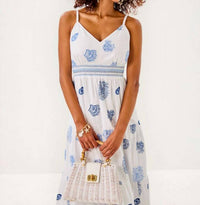Lilly Pulitzer - ZANNA EMBROIDERED COTTON MIDI DRESS