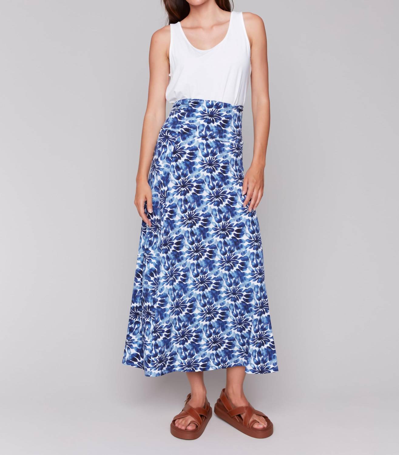 Charlie B - Printed Convertible Skirt & Dress With Removable Straps