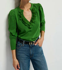 Nation Ltd - Valita Split Neck Top