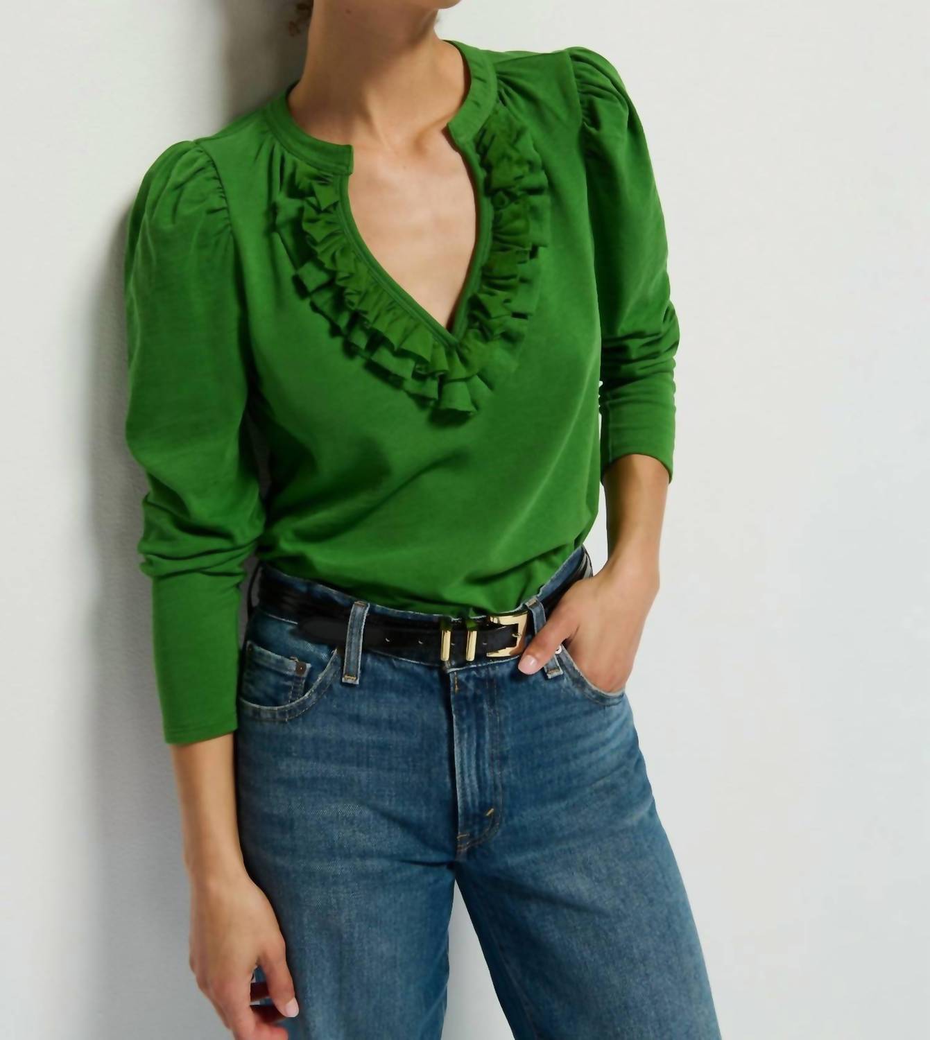 Nation Ltd - Valita Split Neck Top