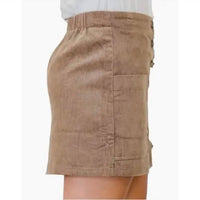 Le Lis - Low Waist Pleated Corduroy Skirt