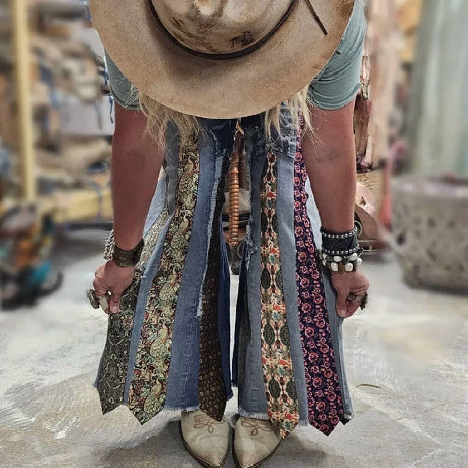 A Rare Bird - Vintage Tie Jeans