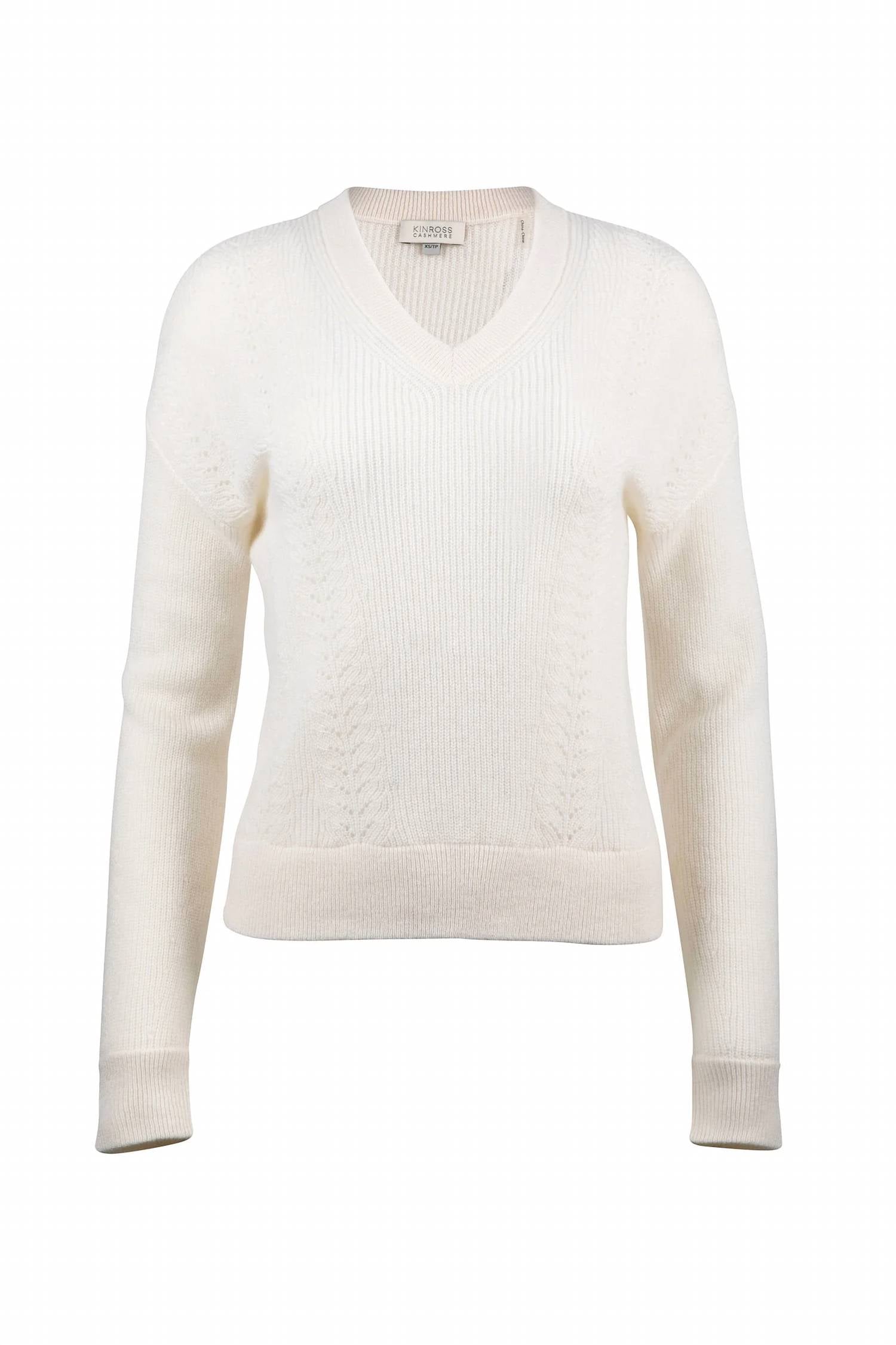 Kinross - Poitelle Detail Rib V-Neck
