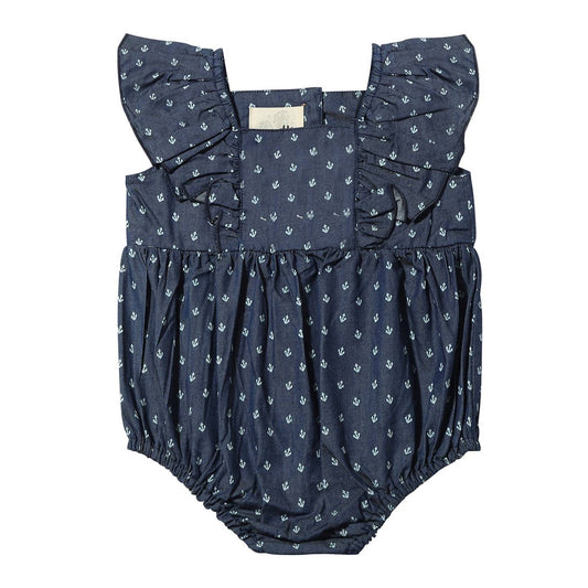 Vignette - Girl's Chloe Ruffle Bubble Onesie