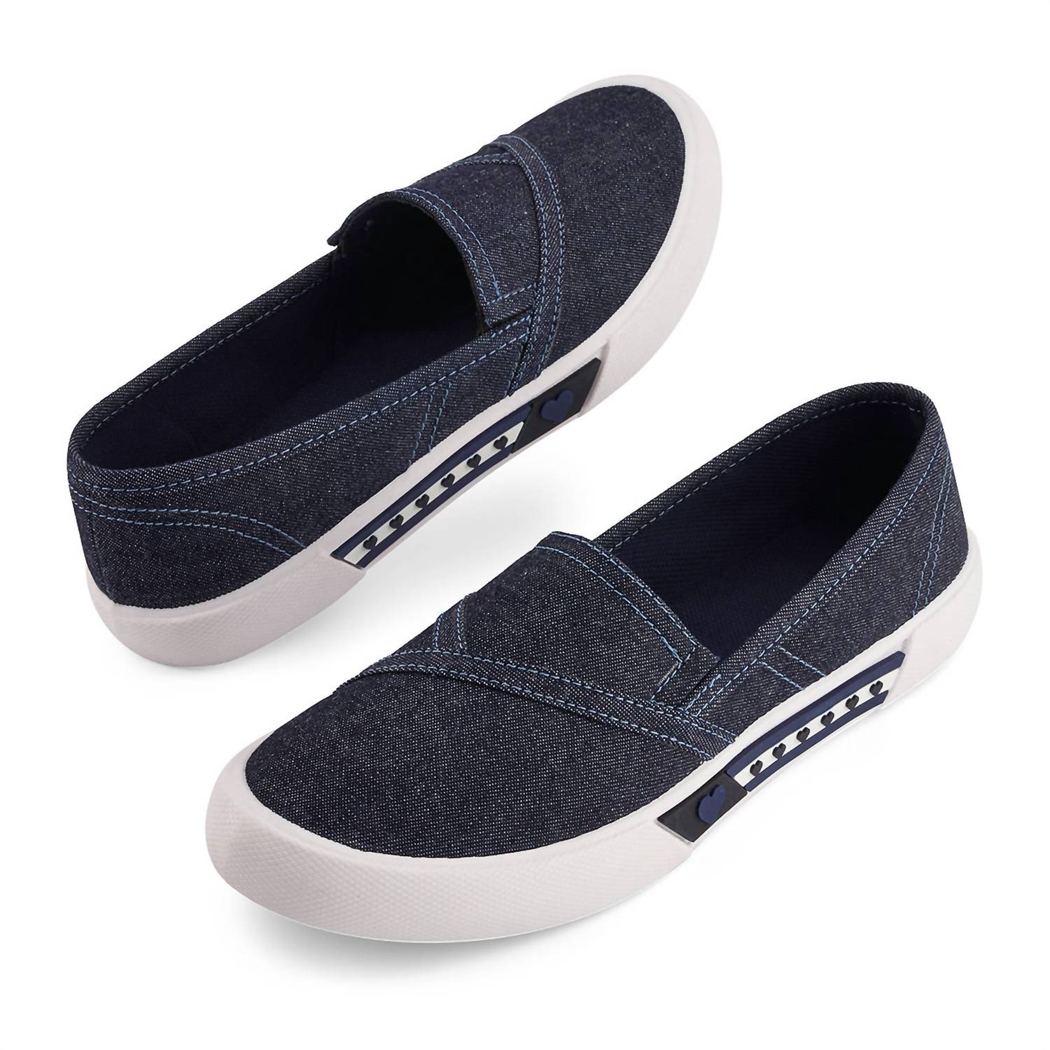 Andrea - Women's Canvas Flats Hearts