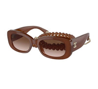 Chanel - Rectangle Chain Non Polarized Sunglasses 5488 - 1722s5