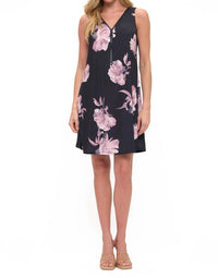 Ariella - Sleeve Flower Zipper Dress