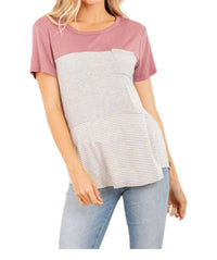 Heimish Usa - Colorblock Pocket Tee