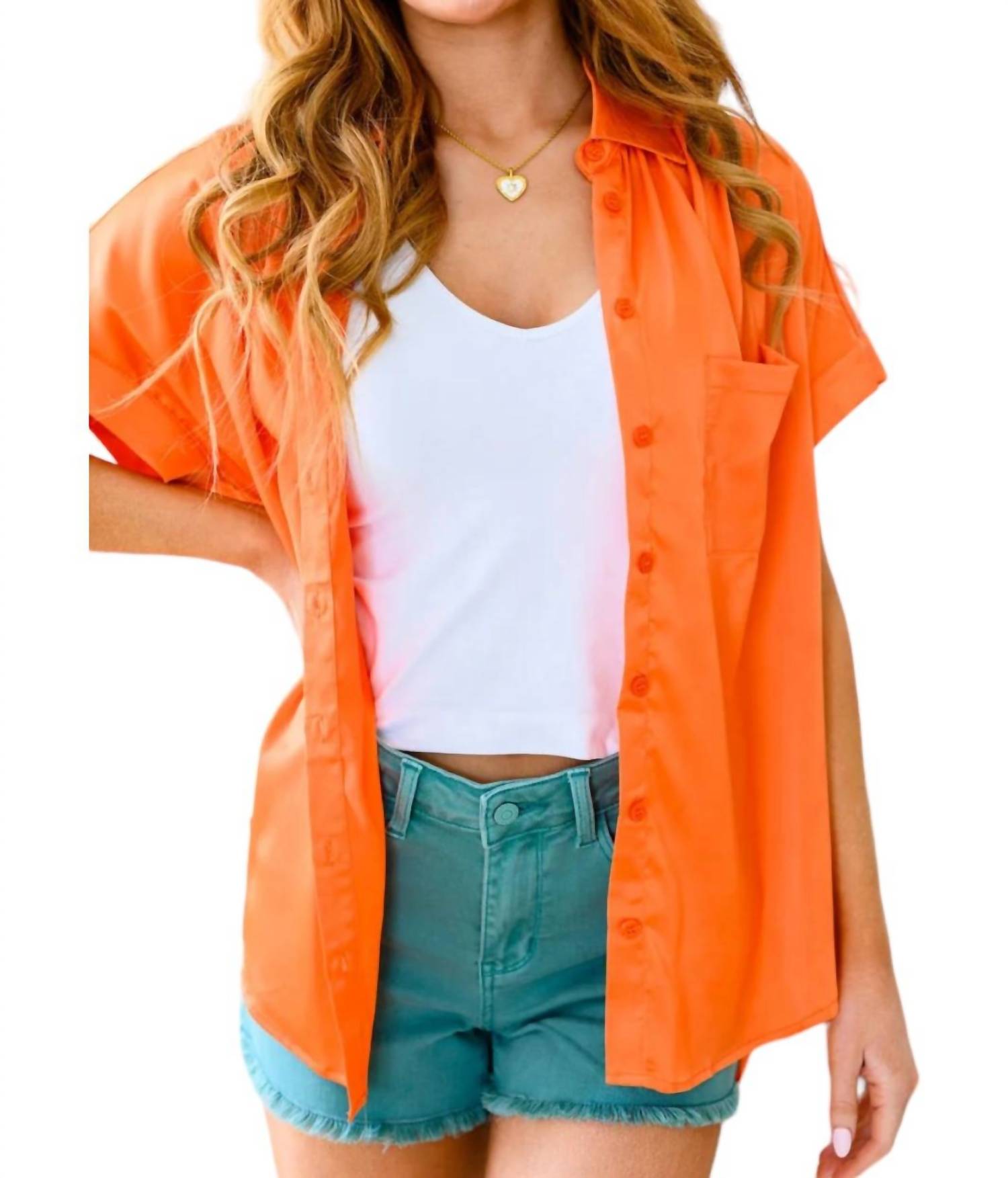 Jodifl - Never Have I Ever Button Down Blouse