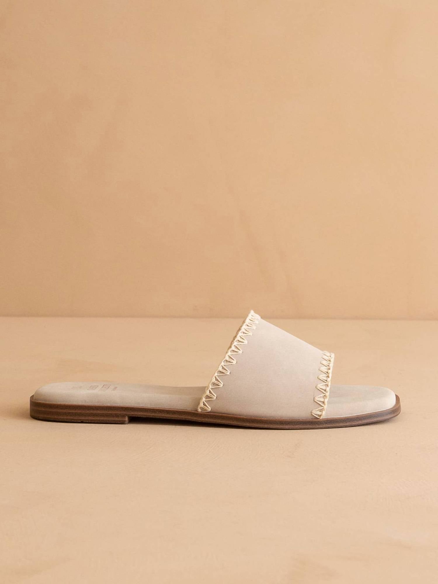 Oasis Society - Women's Emmie Border Stitch Summer Sandals