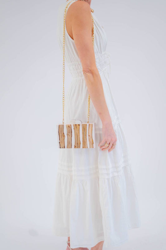 Ricki Designs - Women's Stripe Clutch Bag