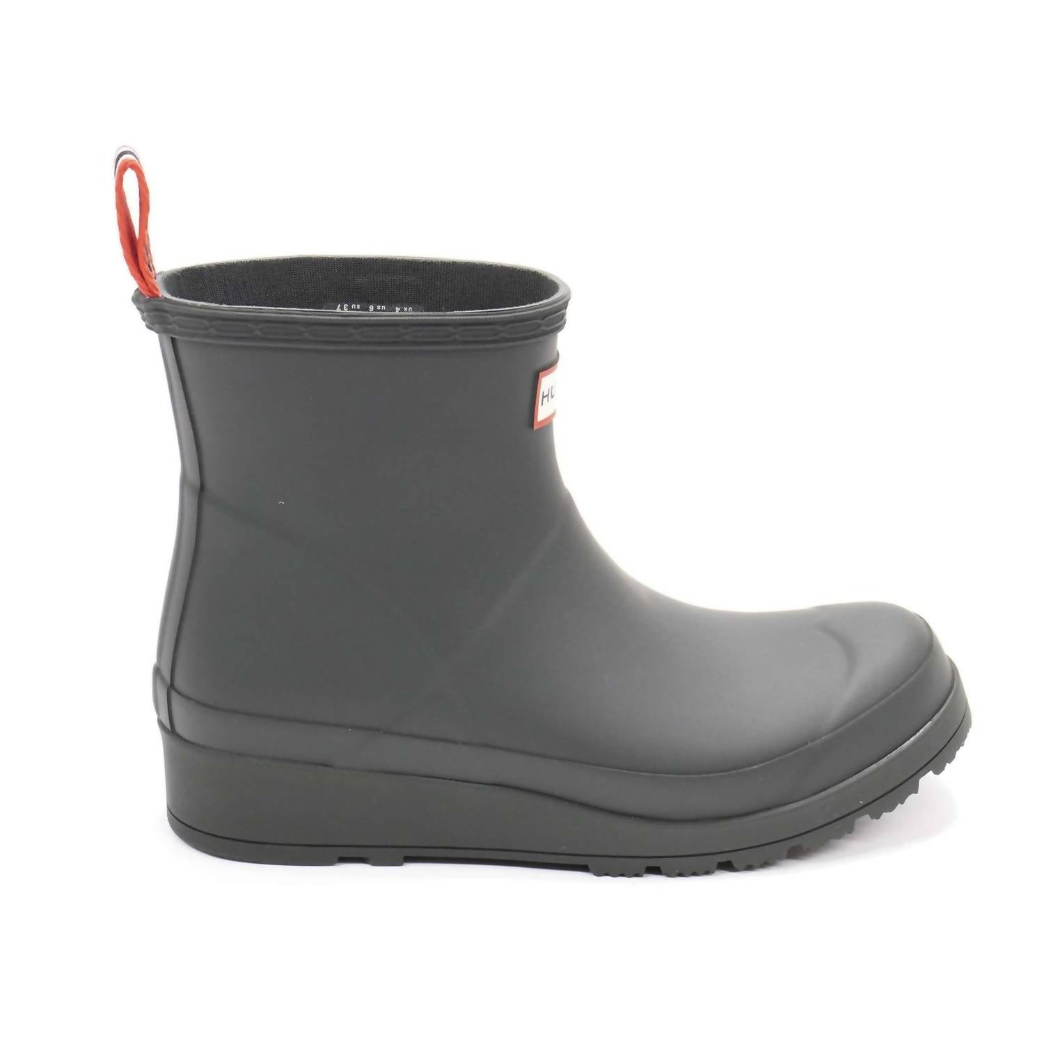 HUNTER Women's Play Short Rain Boots in arctic moss - women's shoe - detail view