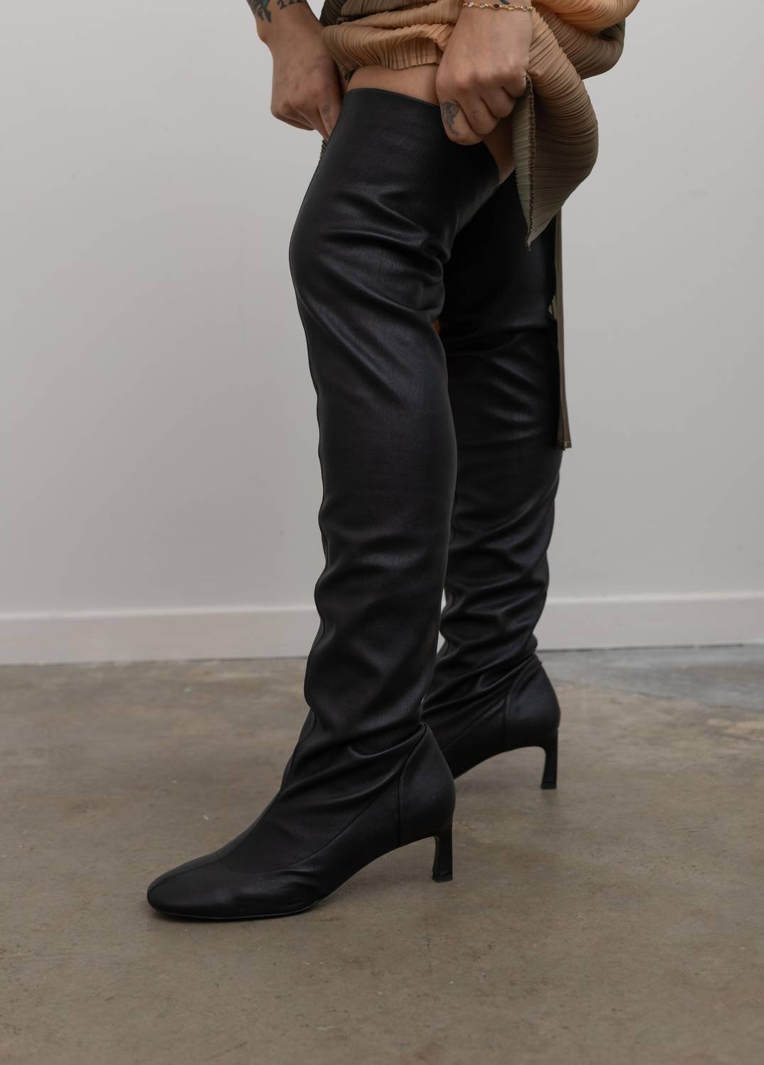 Tela - Women's Leather Heeled Boots