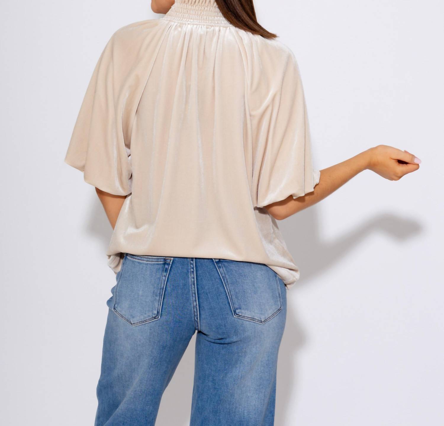 Thml - Split Neck Contrast Placket Blouse