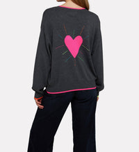 Wispr - Women's Valentina Heart Crew Sweater
