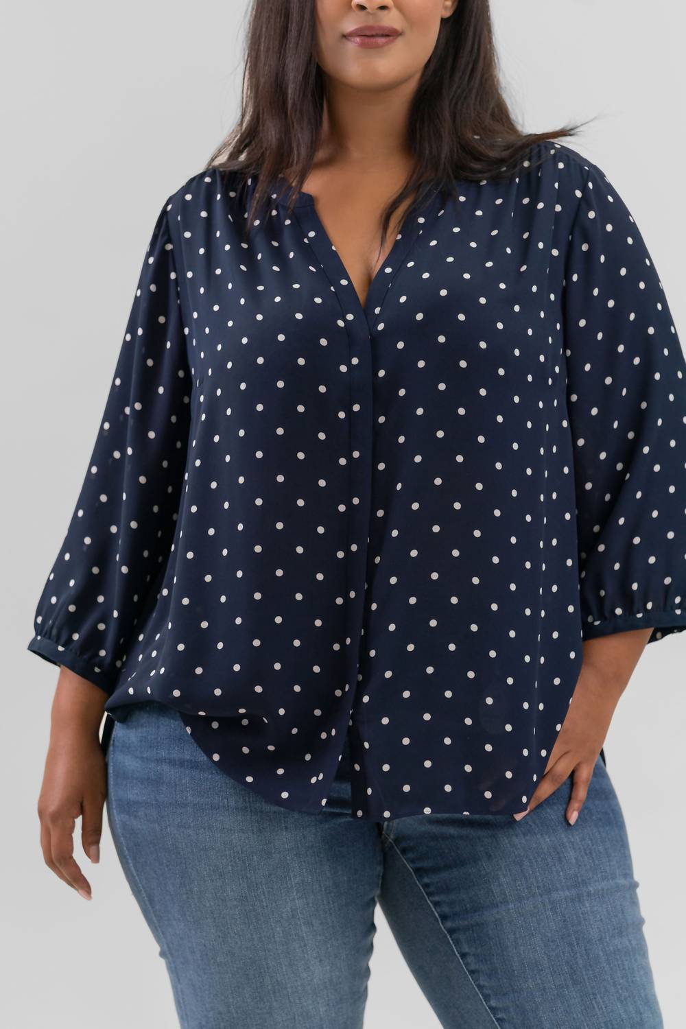 Nydj - Pintuck Button Down Blouse - Plus