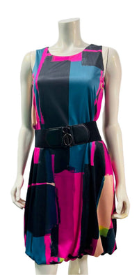 Samuel Dong - Women's Print Bubble Pockets Dress