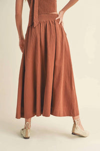 Miou Muse - Button-down Maxi Skirt