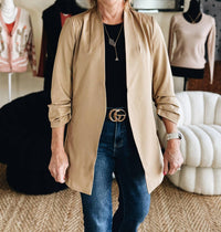 The Workshop Studio - The Gentle Power Open-front Blazer