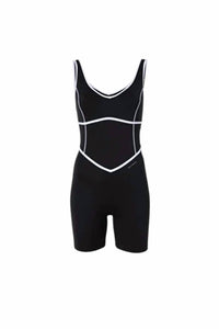 Bandier - V-neck Tempo Contrast Seam Playsuit