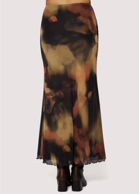 Lost + Wander - Luminous Shadow Mesh Maxi Skirt