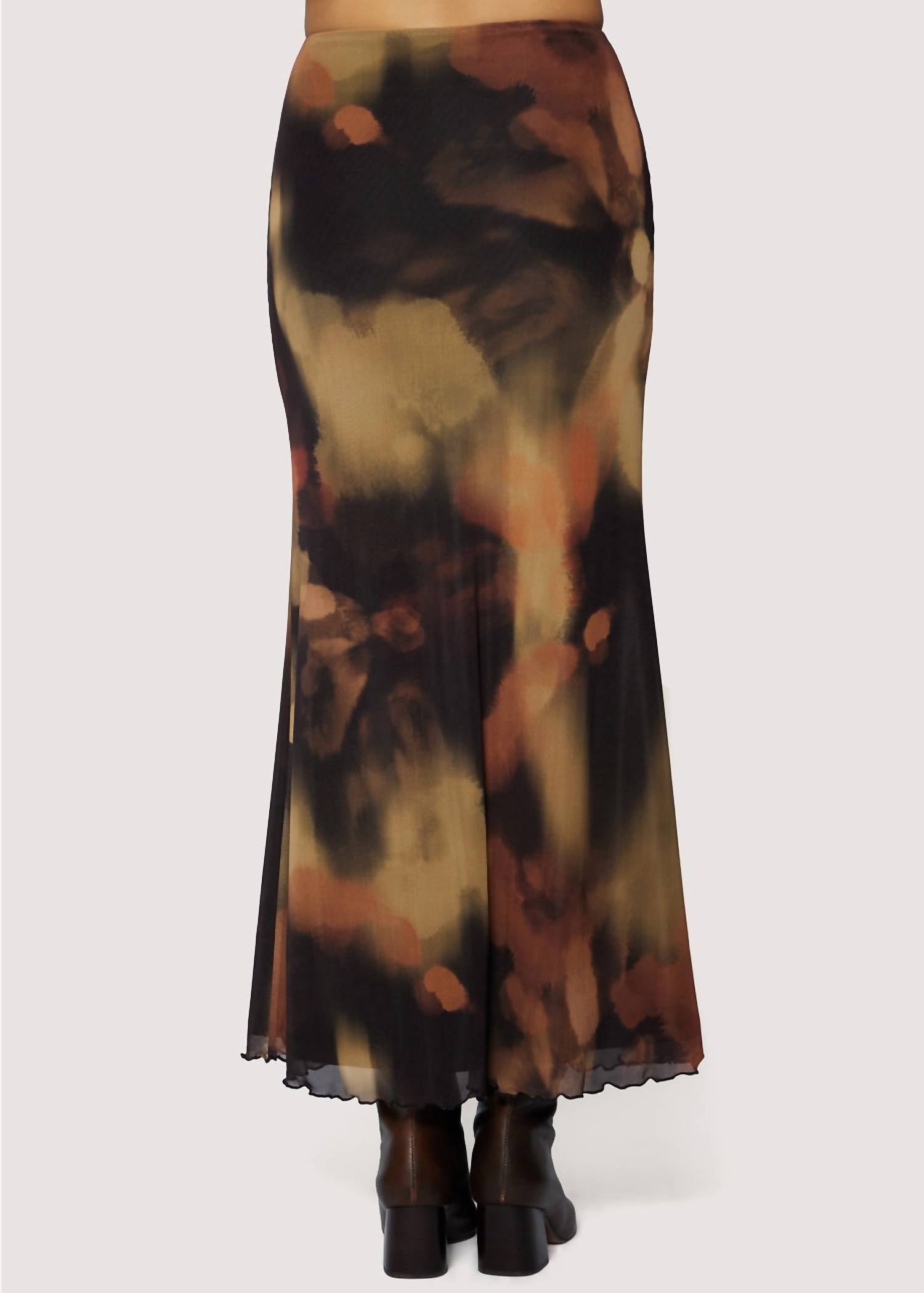 Lost + Wander - Luminous Shadow Mesh Maxi Skirt
