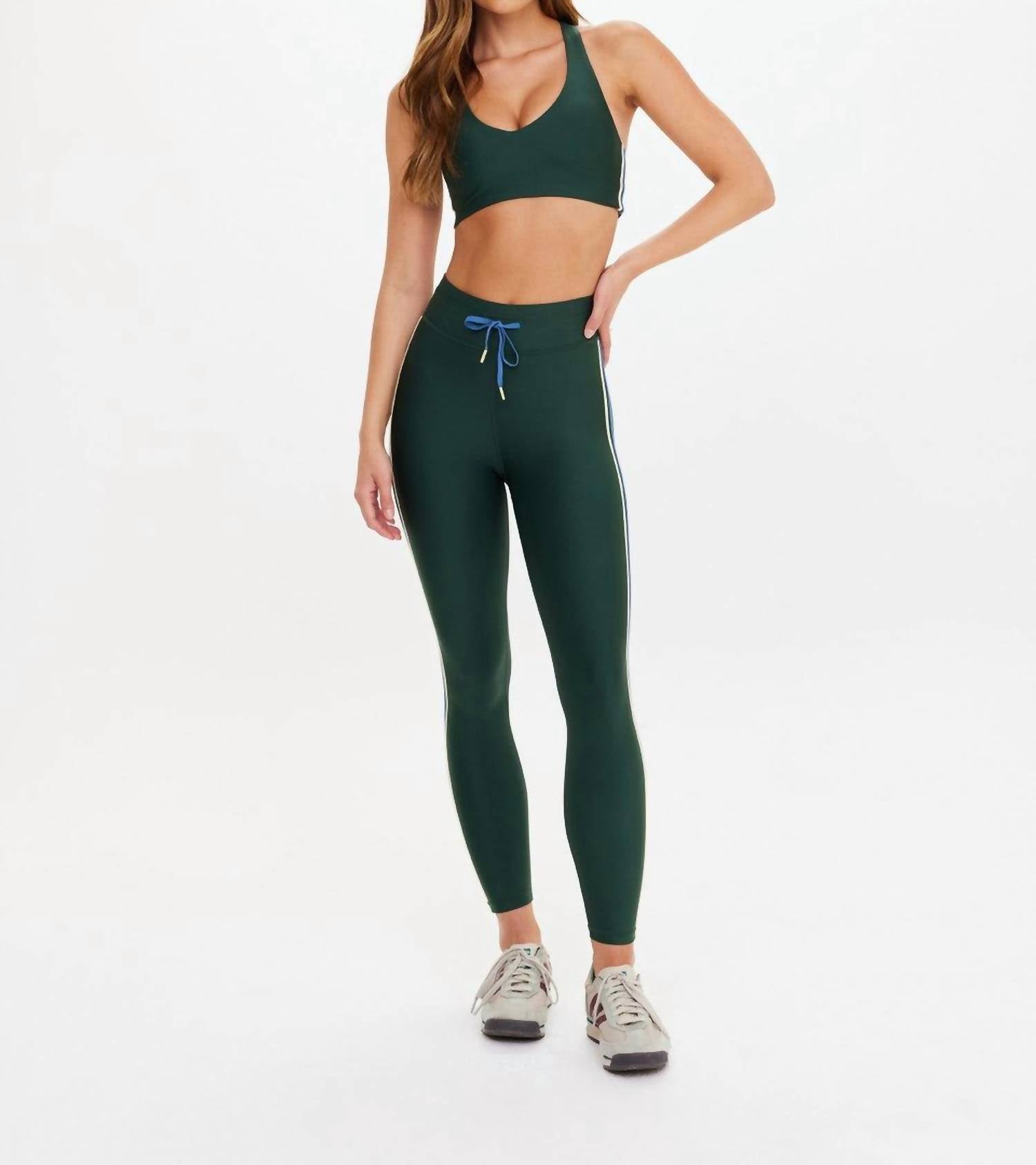 THE UPSIDE Maneki 25in Midi Pant in racing green - women's pants - view 4