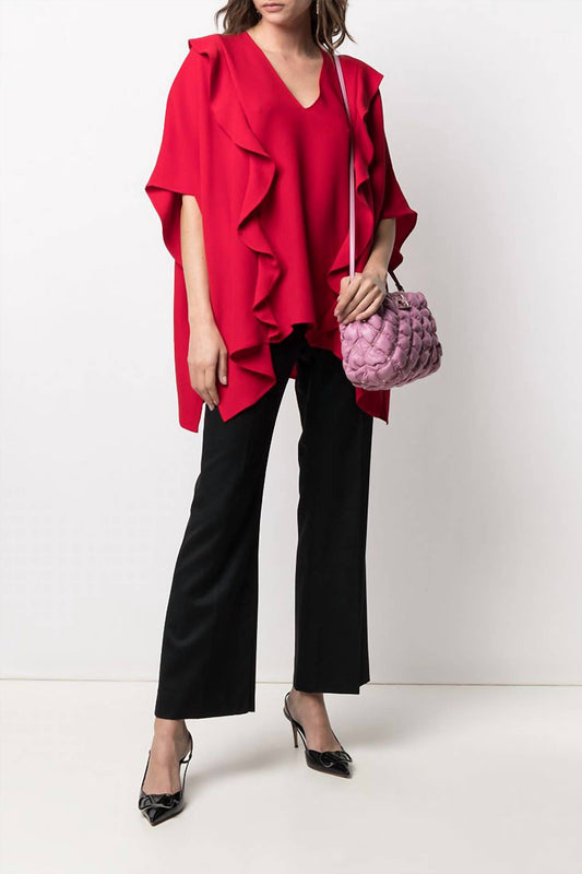 Valentino - Draped Ruffle Blouse