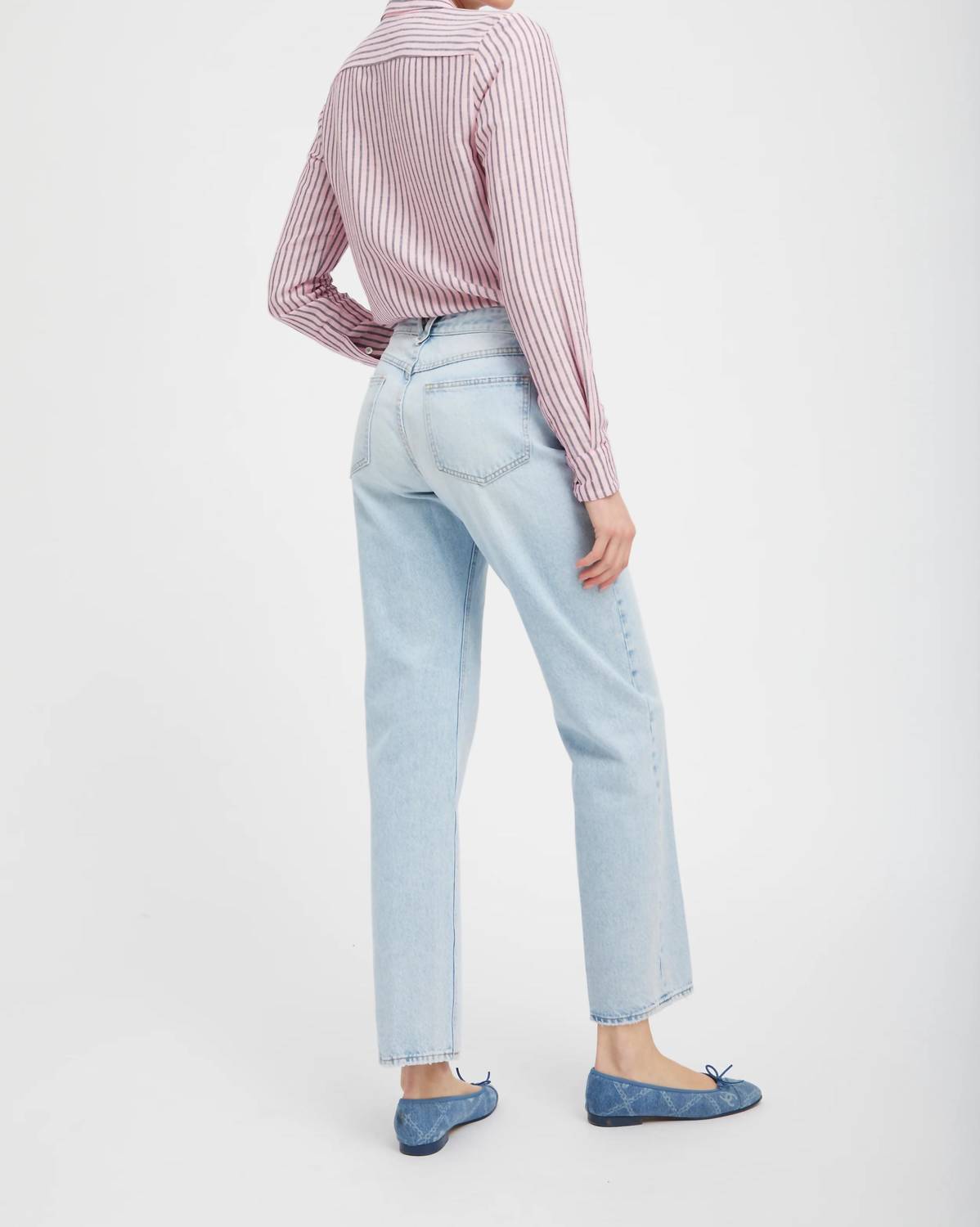 Sprwmn - Farrah Cropped Slim Boyfriend Jeans