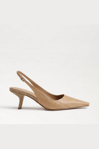 Sam Edelman Women's Bianka Slingback Pumps in tan raffia - women's heels