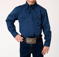 Roper - Boys Button Solid Top