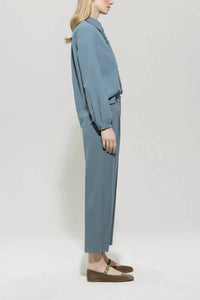 Luisa Cerano - Tapered Trousers With Panama Binding